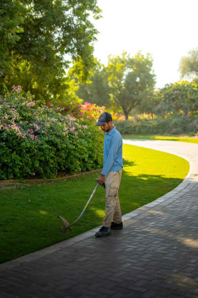 Man edging